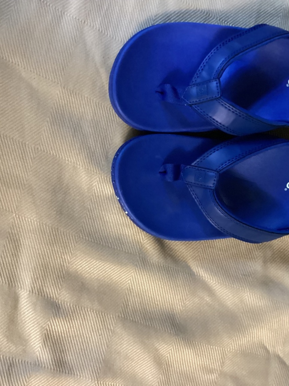 Spenco Yumi Nuevo Cobalt Blue Sandals-8 wide